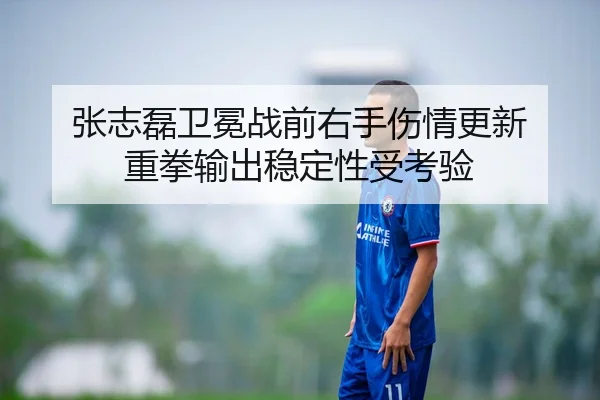 张志磊卫冕战前右手伤情更新 重拳输出稳定性受考验